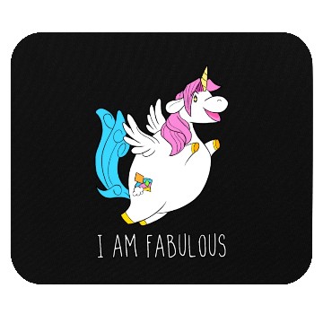 Discover I Am Fabulous Unicorn Mouse Pads