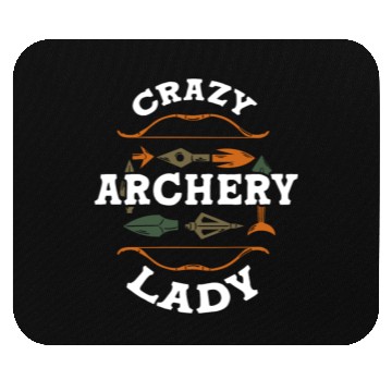 Discover Crazy Archery Lady Archer Mouse Pads