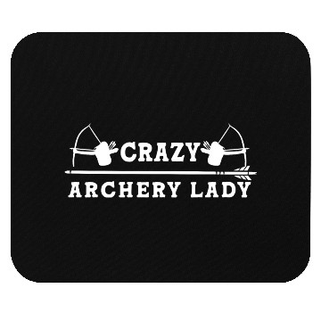 Discover Crazy Archery Lady Archer Mouse Pads