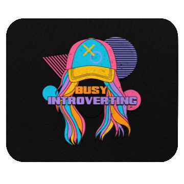Discover Busy Introverting 90s Style Vibe Nineties Mouse Pads