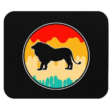 Discover lion retro Mouse Pads