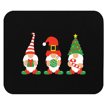 Discover Christmas Gnomes with candy cane, gift Mouse Pads
