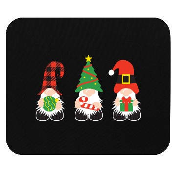 Discover Christmas Gnomes with candy cane, gift Mouse Pads