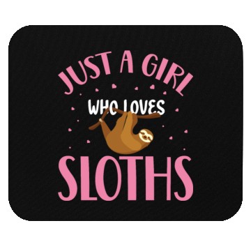Discover Sloth Sloths, Girl, Trees Mouse Pads