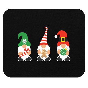 Discover Christmas Gnomes with candy cane, gift Mouse Pads