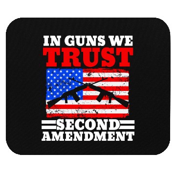 Discover In Guns We Trust Second Amendment Gun Rights USA Mouse Pads