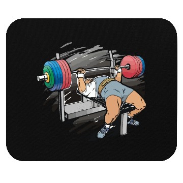 Discover Powerlifting bench press gift for powerlifter gym Mouse Pads