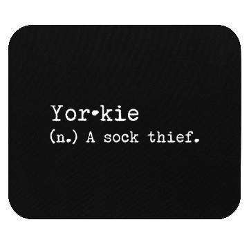 Discover A Sock Thief Yorkshire Terrier Mouse Pads