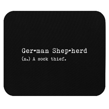 Discover A Sock Thief German Shepherd Mouse Pads
