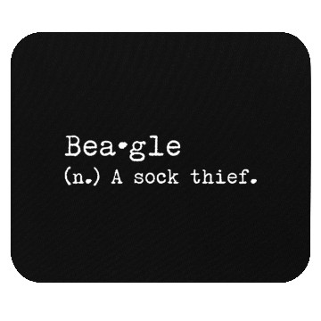 Discover A Sock Thief Beagle Mouse Pads