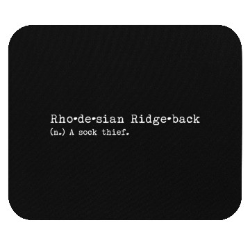 Discover A Sock Thief Rhodesian Ridgeback Mouse Pads