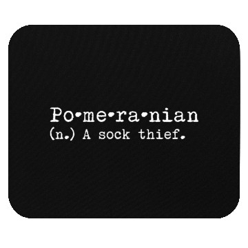 Discover A Sock Thief Pomeranian Mouse Pads