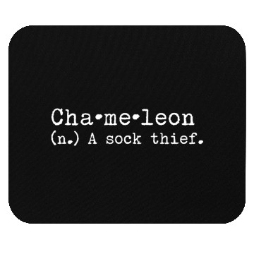 Discover A Sock Thief Chameleon Reptile Mouse Pads