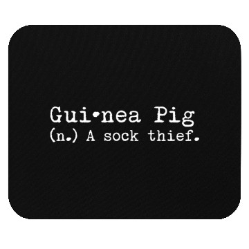 Discover A Sock Thief Guinea Pig Mouse Pads