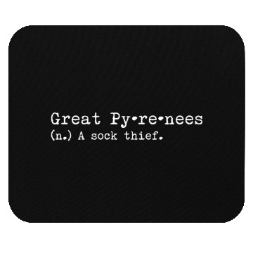 Discover A Sock Thief Great Pyrenees Mouse Pads