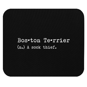 Discover A Sock Thief Boston Terrier Mouse Pads