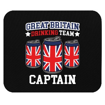 Discover Great Britain Drinking Team Captain Mouse Pads