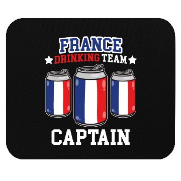 Discover France Drinking Team captain Mouse Pads