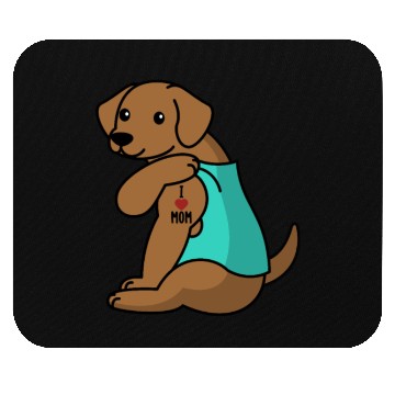 Discover I Love Mom Tattoo Vizsla Mouse Pads