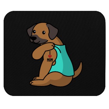 Discover I Love Mom Tattoo Rhodesian Ridgeback Mouse Pads
