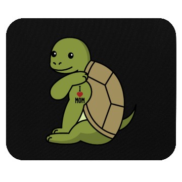 Discover I Love Mom Tattoo Tortoise Mouse Pads