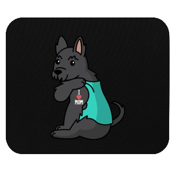 Discover I Love Mom Tattoo Scottish Terrier Mouse Pads