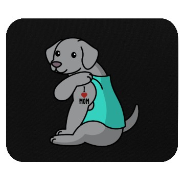 Discover I Love Mom Tattoo Weimaraner Mouse Pads