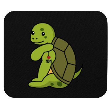 Discover I Love Mom Tattoo Turtle Mouse Pads