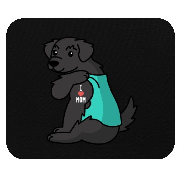 Discover I Love Mom Tattoo Newfoundland Dog Mouse Pads