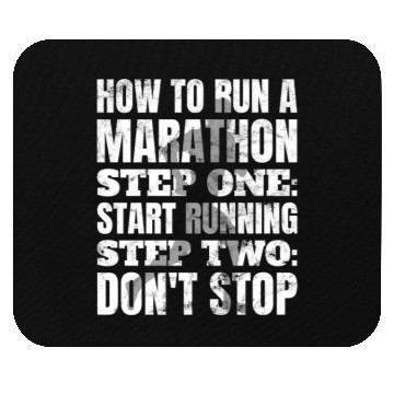 Discover How To Run Marathon - Marathon Racer Mouse Pads