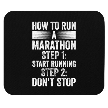 Discover How To Run Marathon - Marathon Racer Mouse Pads