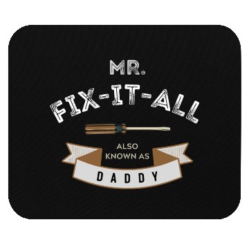 Discover Black Beige Light Brown Vintage Father's Day Mouse Pads