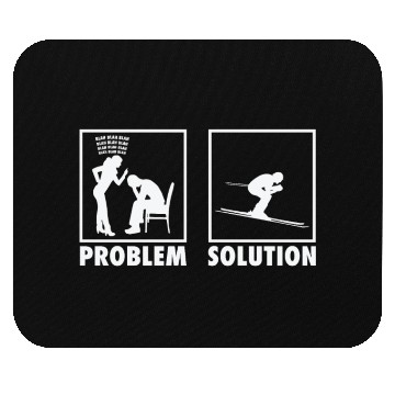 Discover Skiing Skiers Statement Problem Solution. Mouse Pads