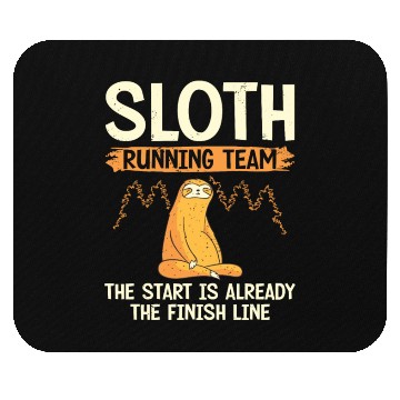 Discover Sloth Running Team Runner Marathon Trail Running Mouse Pads