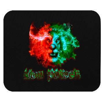 Discover fire lion Mouse Pads
