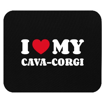 Discover I Love My Cava-Corgi Mouse Pads