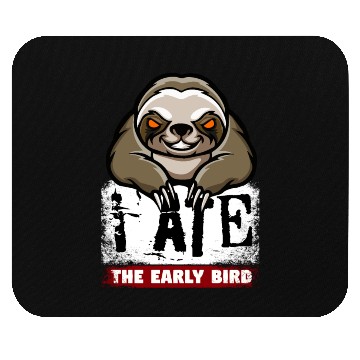 Discover Mad grumpy sloth, the morning grouch Mouse Pads