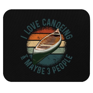 Discover Canoe Canoeing Vintage Retro I Mouse Pads