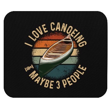 Discover Canoe Canoeing Vintage Retro I Mouse Pads