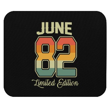 Discover Vintage 40th Birthday June 1982 Sports Gift Mouse Pads