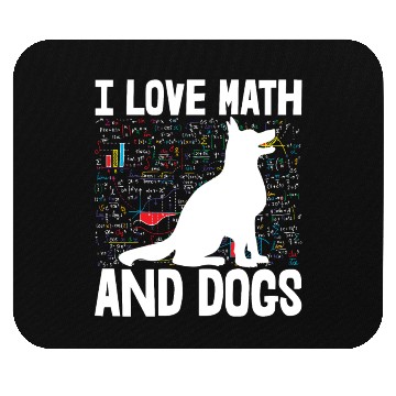 Discover I Love Math & Dogs Mouse Pads