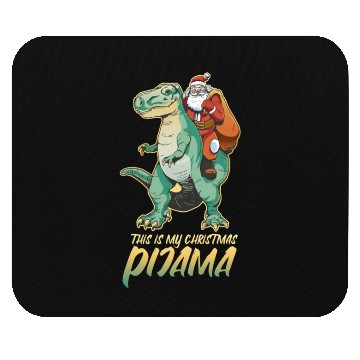 Discover T Rex Santa Pijamas Mouse Pads
