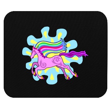 Discover Dream Rainbow Magic Horse Mouse Pads