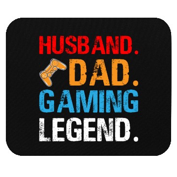 Discover Husband Dad Gaming Legend Gift for Daddy Mouse Pads