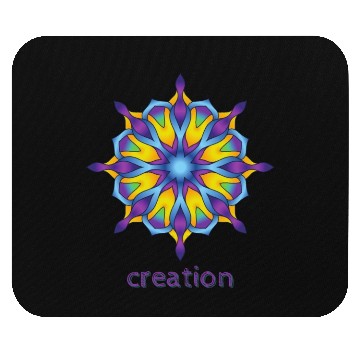 Discover Creation Mandala Design Mouse Pads