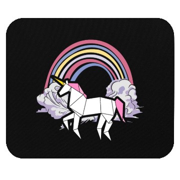 Discover Origami Unicorn Lover Origami Master Paper Folder Mouse Pads