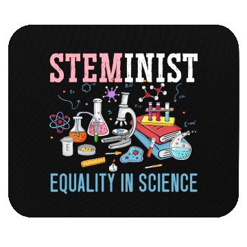 Discover Steminist Equality In Science Biology STEM Squad Mouse Pads