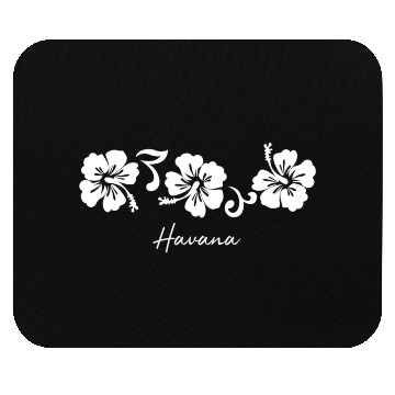 Discover Havana Cuba Hibiscus Flower Mouse Pads