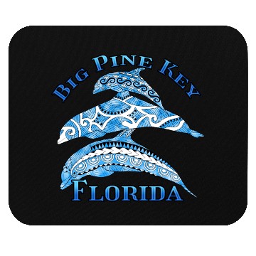 Discover Big Pine Key Florida Vacation Tribal Dolphins Mouse Pads