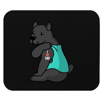 Discover I Love Dad Cane Corso Mouse Pads